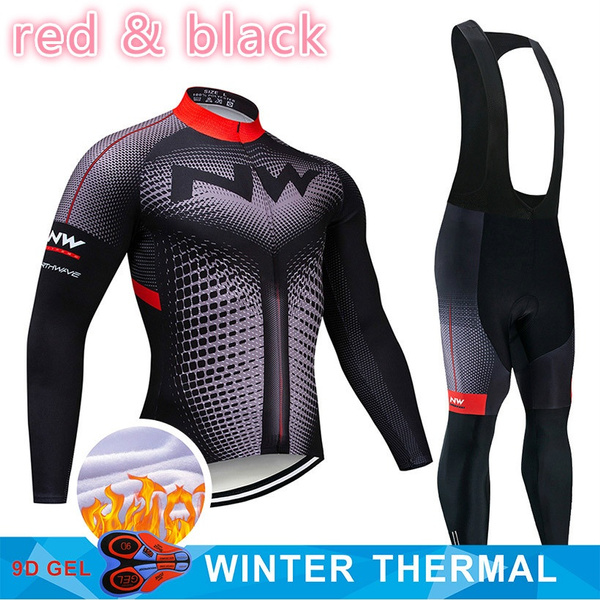 2019 Pro equipo NW ciclismo Jersey 9D babero conjunto MTB uniforme bicicleta ropa hombre invierno térmico ropa ciclismo desgaste | Wish