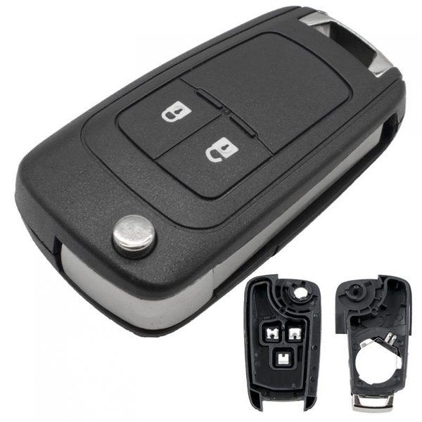 UK Replacement 2 button flip Key Case Shell For Vauxhall Opel Astra J remote Fob