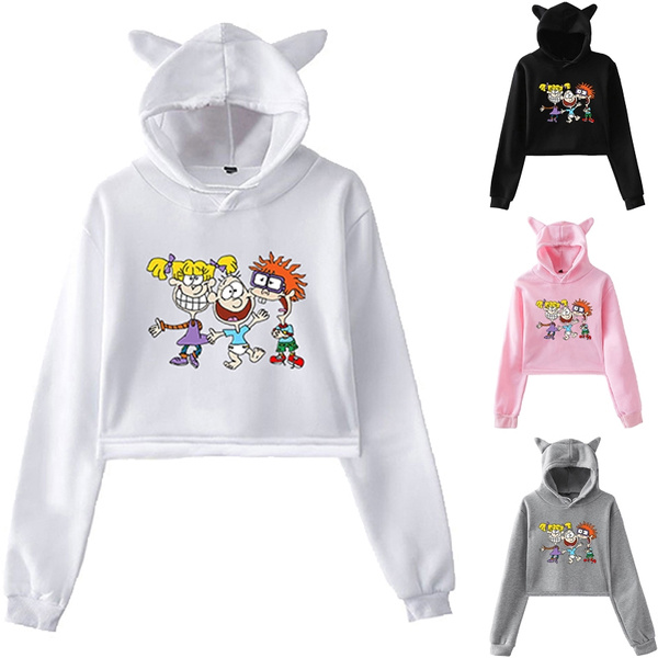 rugrats crop top hoodie