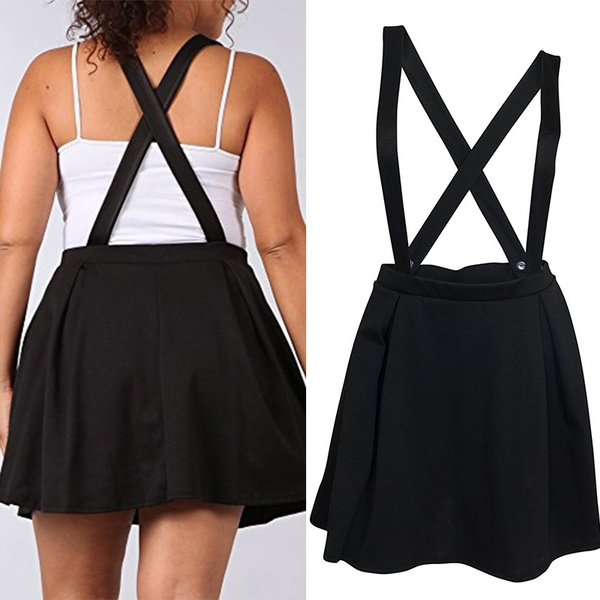 Plus Size Overall Skirt Black | Wish