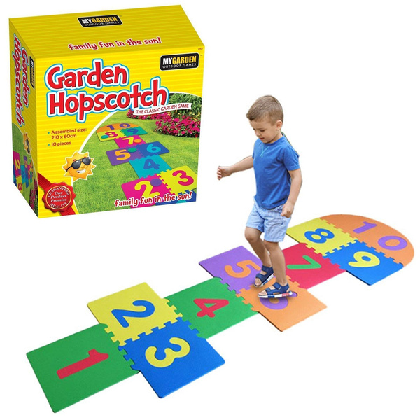 Jumbo-Sized Family Garden Outdoor Summer Games - Hopscotch | Wish