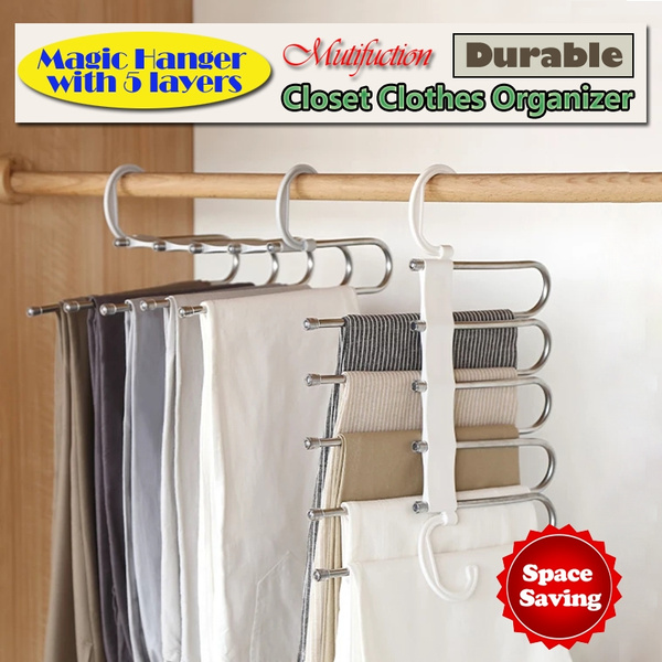 Space Saving Hangers Metal Hanger Magic Cascading Hanger Closet