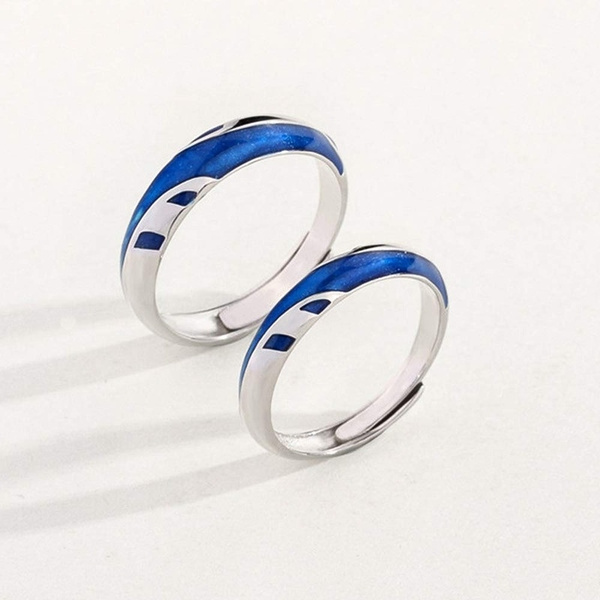 Blue promise rings for on sale her