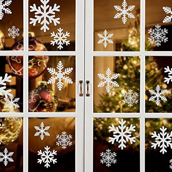 Vinyl Removable Christmas Window Wall Decals Sticker Snowflakes Large Home Decor 