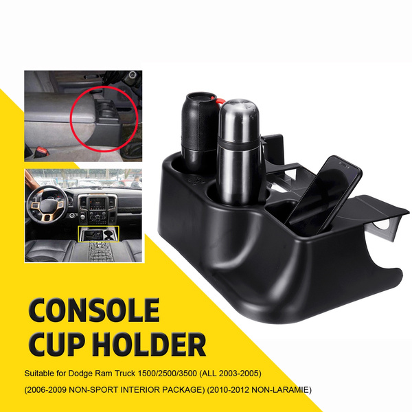 Black Center Console Cup Storage Box Bottle Holder Armrest Box Organizer For Dodge Ram Add On 1500 2500 3500 03 12 Wish