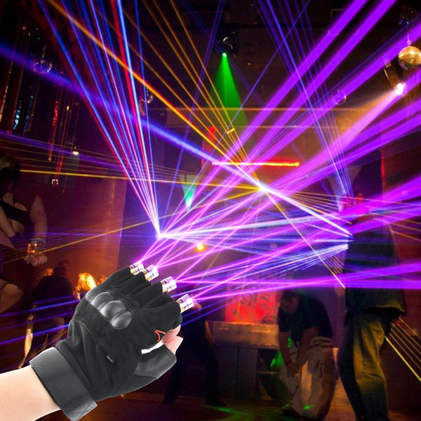 laser finger gloves