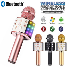bluetoothmicrophone, Microphone, led, lights