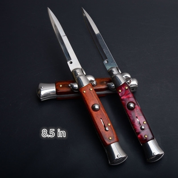 2019 New jumping knife automatic knife camping knife pocket knife | Wish