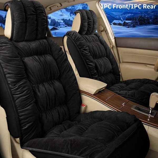 Plush Car Seat Covers Winter Warm Front/Rear Car Seat Cover Full Surround Seat Protector For Car