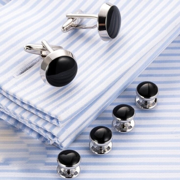 6 Pcs Men's Tuxedo Cufflinks and Studs