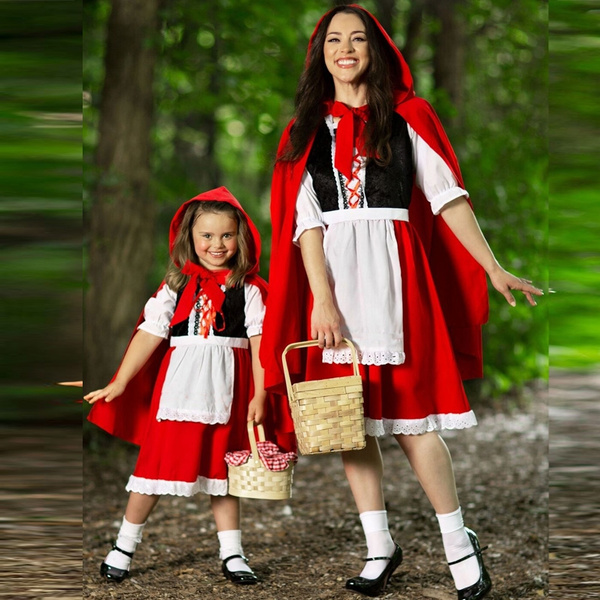 Girl Little Red Riding Hood Children Kids Fancy Dress Costume Book Week Outfit