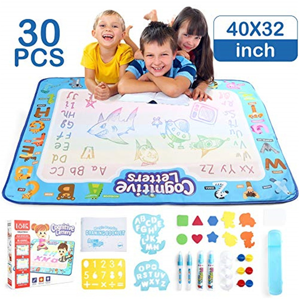 Water Doodle Mat, Kids Color Drawing Doodle Pad Toddler Toys