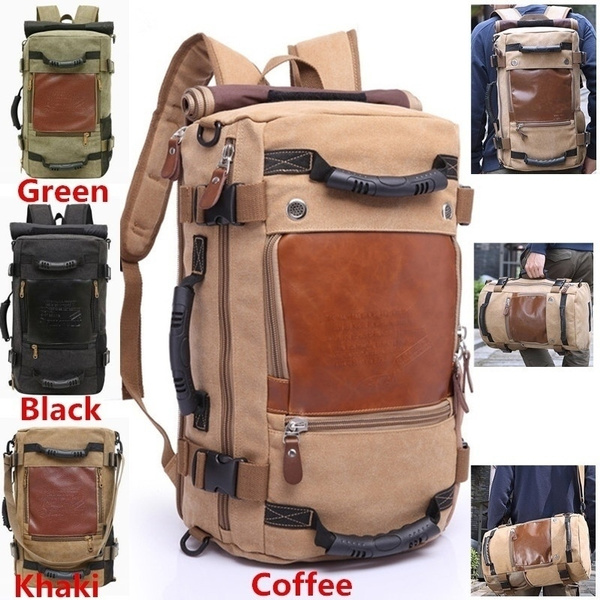 2020 New Men s Vintage Large Capacity Backpack Male Luggage