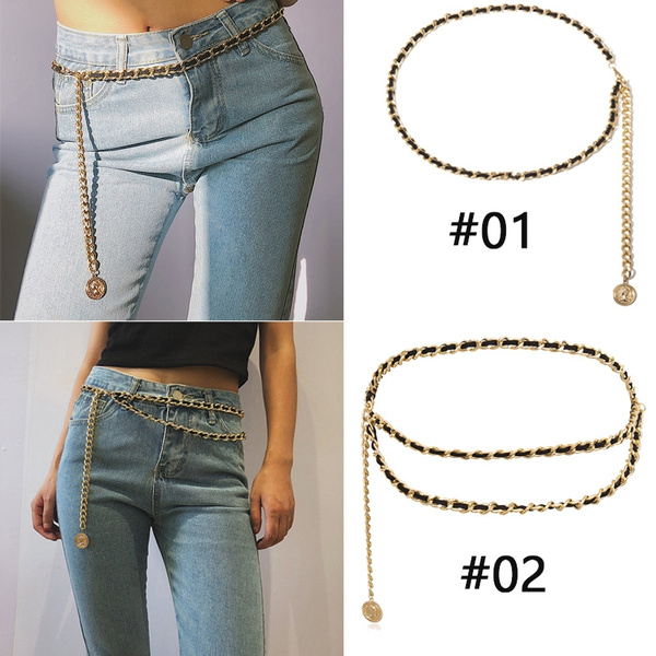 Chic Links Layered Chain Belt -Multiple Colors - HerringStones -  HerringStones