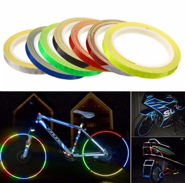 Durable 1cmx8m 7 Colors Bike Night Cycling Motorcycle Car Wheel Rim ...