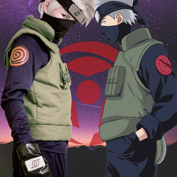 Anime Naruto Hatake Kakashi Cosplay Disfraz Halloween Ropa Chaleco Camisa  Pantalones Máscara Guante Diadema 7 Piezas Conjunto Hecho A Medida Tamaño |  Wish