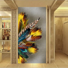 golden, Wall Art, largesizedposter, featherpainting