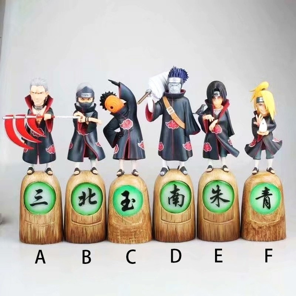 2020 23 Cm Naruto Akatsuki Hidan Kakuzu Tobi Hoshigaki Kisame Deidara Uchiha Itachi Pvc Action Figure Model Toy Ornament Home Furnishing Children Gifts Ghost S Day Gift Wish