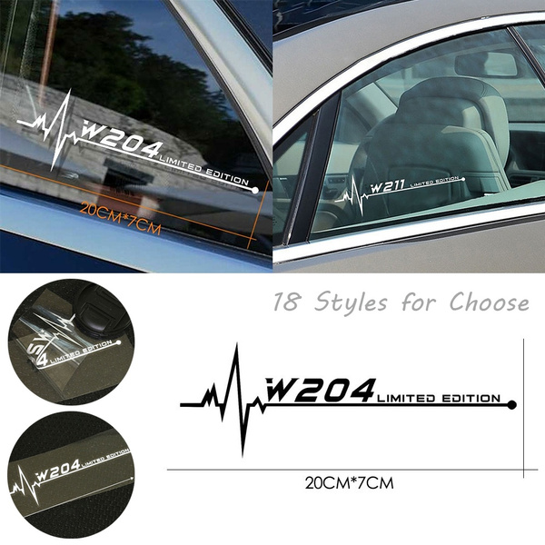 1Pcs Car Side Window Stickers Decals For W108 W126 W140 W168 W169 W176 W177  W203 W204 W205 W210 W211 W212 Car Accessories