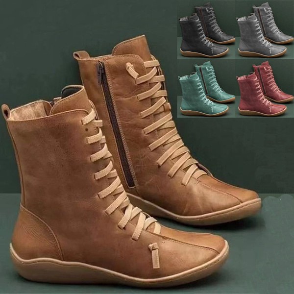 Women's Medieval Vintage Leather Boots 
