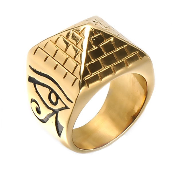 gold egyptian rings