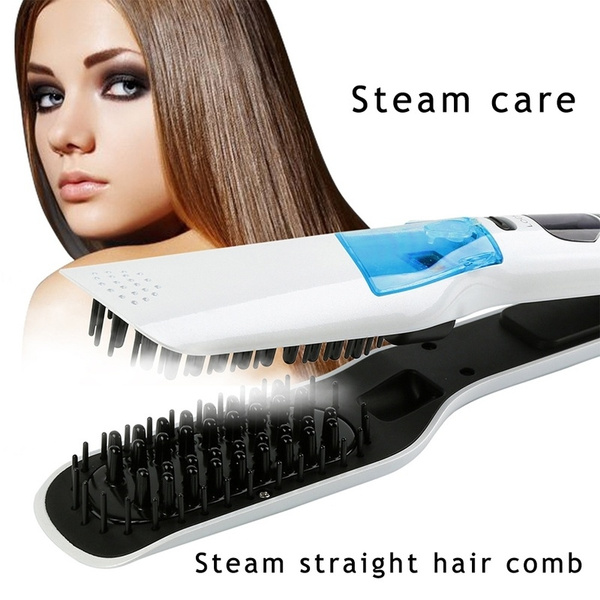 Steam straightening brush sale