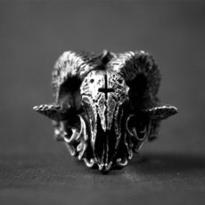 Goth, Stainless Steel, Demon, punk rings
