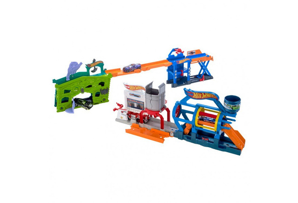 hot wheels turbo jet car wash playset