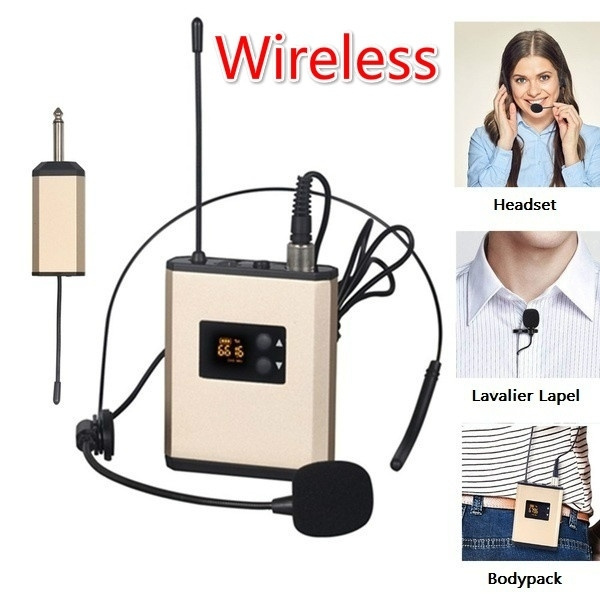 Newest Wireless Headset Microphone Lavalier Lapel Microphone with