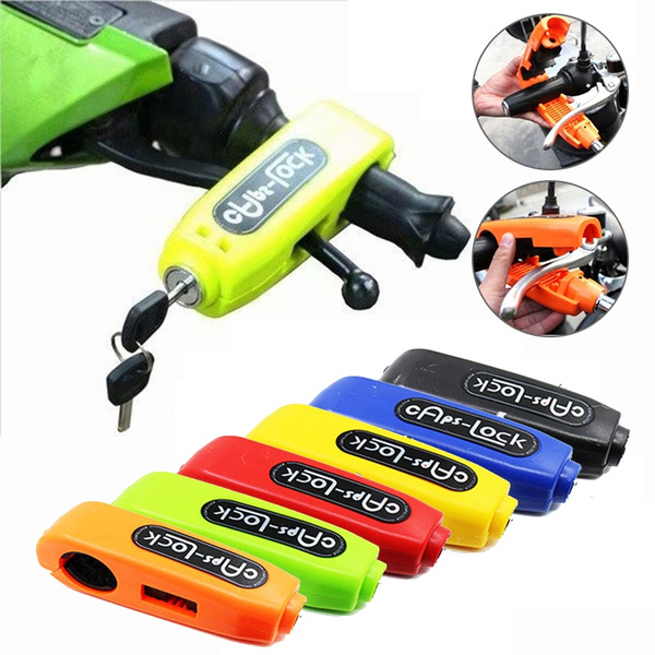 Motorcycle Handlebar Lock Scooter Brake Clutch Security Safety Theft Proof Blue 