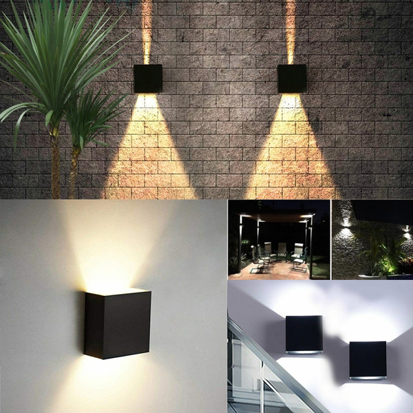 6W Modern COB LED Wall Light Up Down Cube Indoor Outdoor Sconce Lighting Lamp 