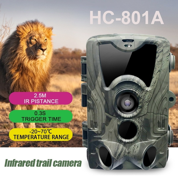 HC801A Hunting Trail Camera Night Version Wild Cameras 16MP 1080P IP65 Photo 