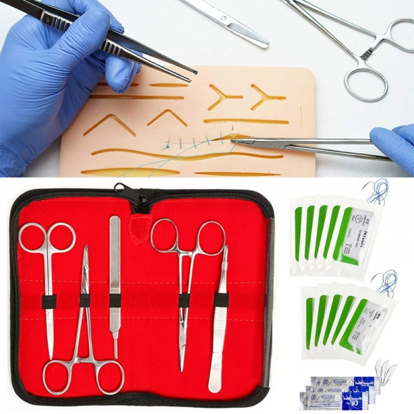 19Pcs/set Complete Suture Practice Kit For Surgical Suturing Training Tool  For Surgical Student