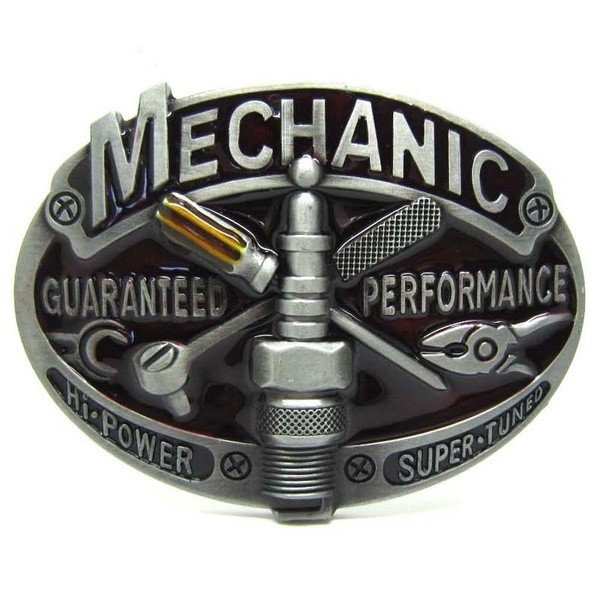 diesel mechanic belt buckle