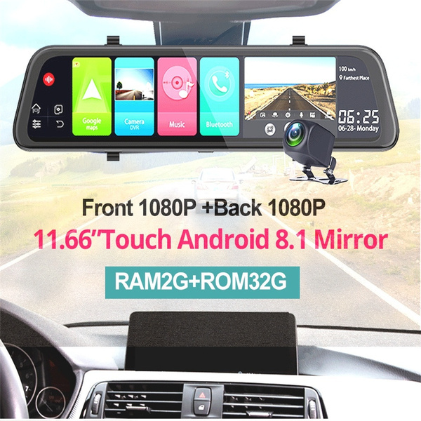 smart rearview mirror android