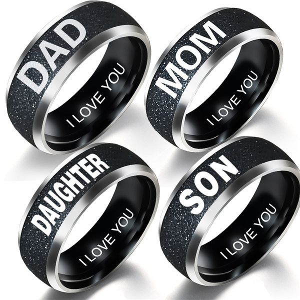 Gift for dad mom dad ring Heavy mom dad ring Dad ring Mom ring Mothers day special Fathers day special Gift for mom Signet ring