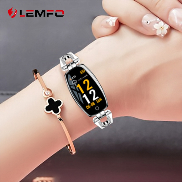 Reloj inteligente LEMFO para mujer Monitor de frecuencia cardíaca a prueba  de agua Bluetooth para Android IOS Fitness Pulsera Smartwatch | Wish