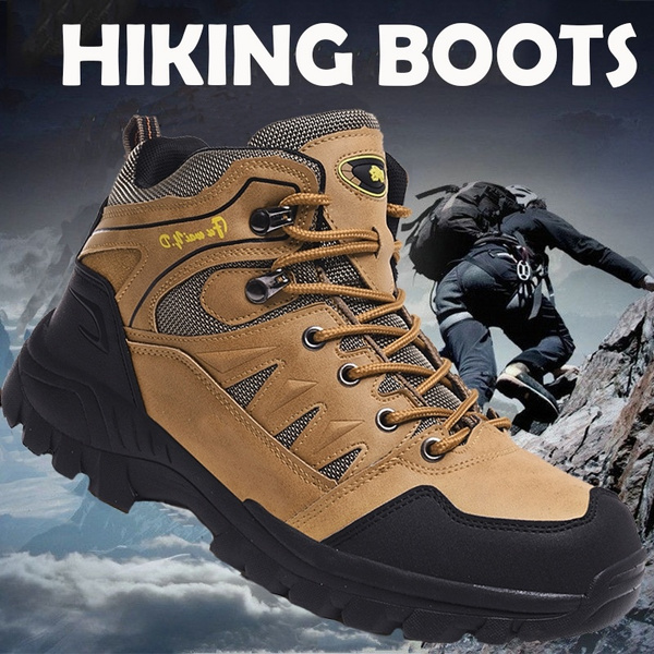Men Hiking Boots Outdoor Shoes Waterproofing Non-slip Shoes Outdoor ...