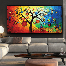 art, abstractionism, living room, treewatercolor