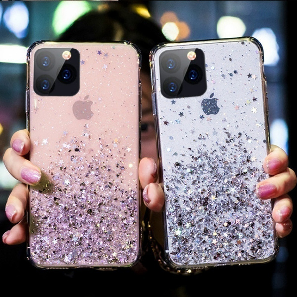 For Iphone 11 11 Pro 11 Pro Max Luxury Lovely Glitter Sparkle Girl Women Cute Clear Tpu Protective Case Iphone 7 8 7p 8p X Xs Xr Xs Max Cover Wish