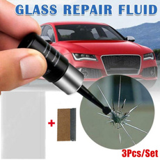 3Pcs/Set Car Windshield Repair Kits Window Repair DIY Windscreen Glass Scratch Crack Restore Resin Window Screen Polishing Tool