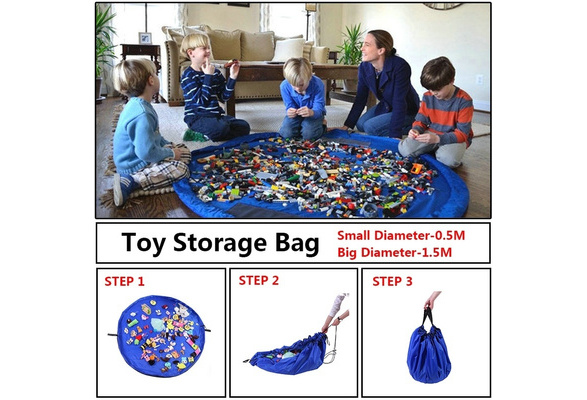 New Portable Children's Toys Fast Storage Bag and Game Pad Lego Toy Beam  Pocket Fashion Practical Waterproof Portable Storage 02