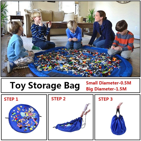 Quilted Toy Storage Bag Tutorial - The Polka Dot Chair