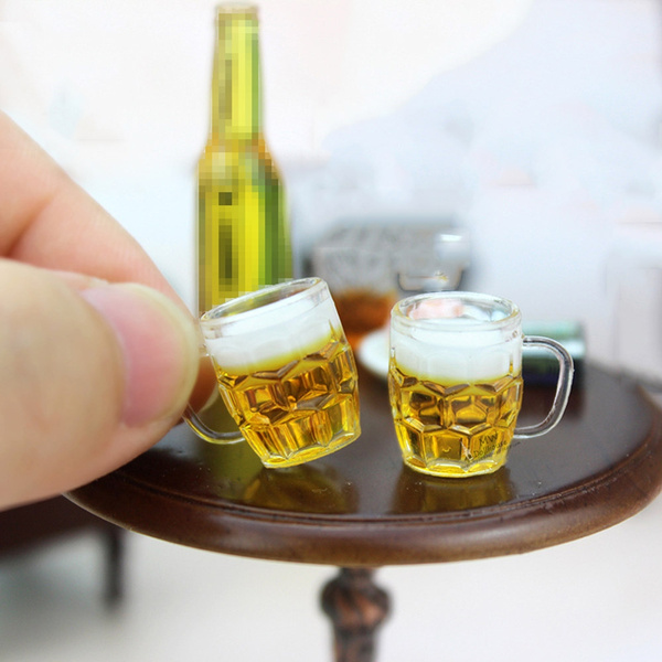 1:12 beer cup miniature for dolls - WX Model Craft