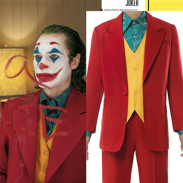 2019 Movie Halloween Mens Joker Arthur Fleck Costume Joaquin Phoenix