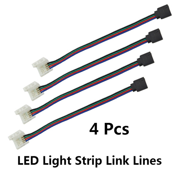 4 Pin Wire Female Connector Cable 5050 3528 RGB LED Light Strip Extension Wire 