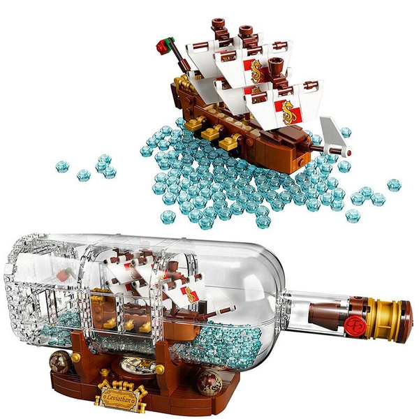 Lego creator ship in best sale a bottle