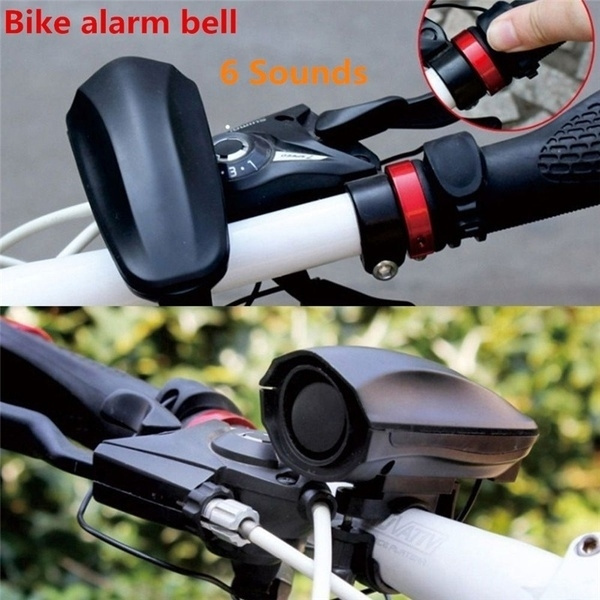 Ultra-loud Speaker Electronic Bicycle 6 Sounds Alarm Bell Bike Siren Horn . 