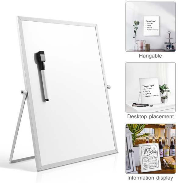 Details about   Dry Erase Board with Stand White Board Presentation Board Magnetic Whiteboard 