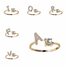 adjustablering, crystal ring, Love, wedding ring